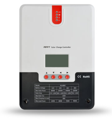 Contrôleur de charge MPPT 60Amp ML4860 - Maximisez l'efficacité de votre système solaire avec notre contrôleur de charge de pointe.